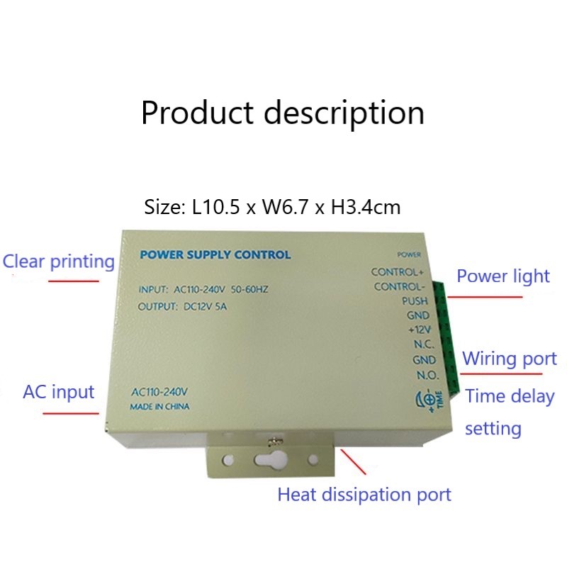 DC12V 5A 36W Блок питания Упра – обзор и цена Dc Power Supply 12V