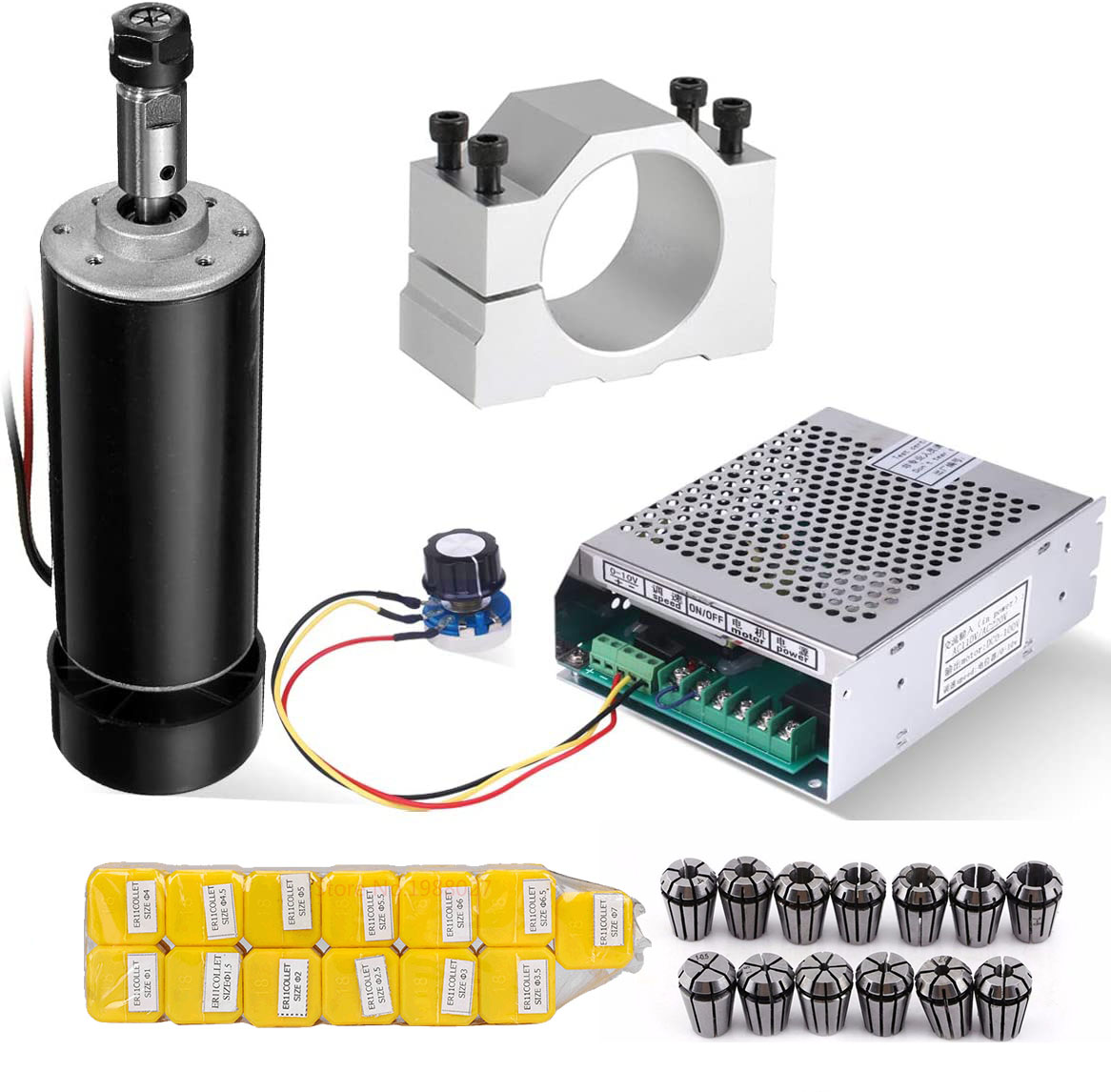 0,5 кВт шпиндель с воздушным о – обзор и цена Power Supply 500W