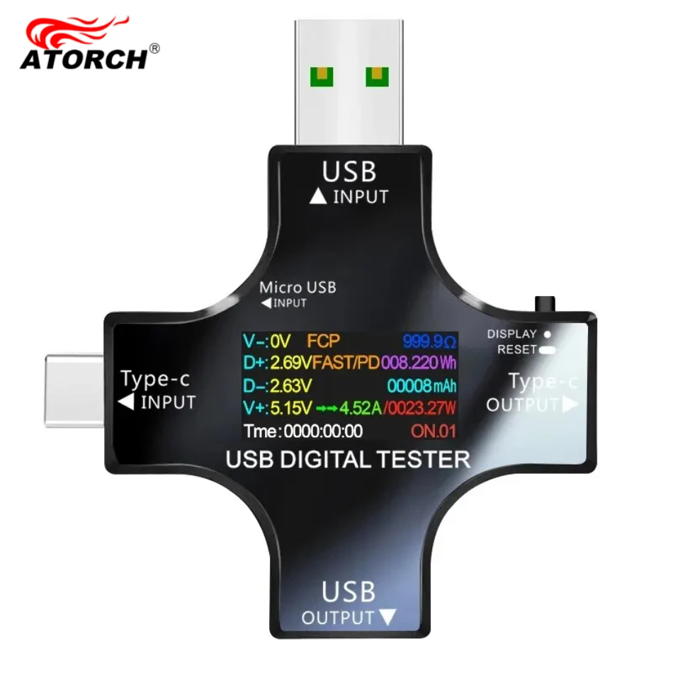 USB-тестер DC Type-C PD Цифров – обзор и цена Power Supply Tester