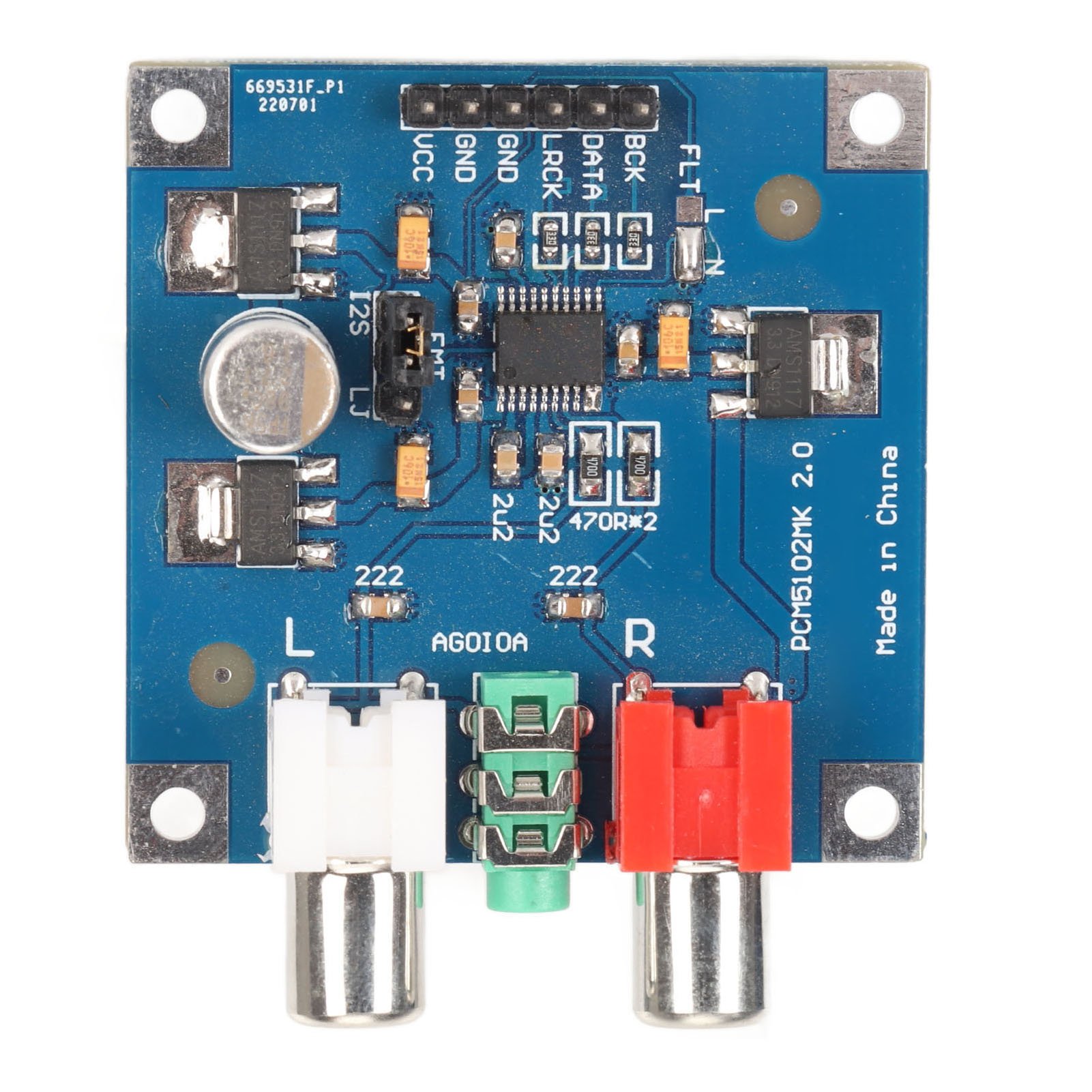 Плата декодера DAC с входом I2 – обзор и цена Modular Power Supply
